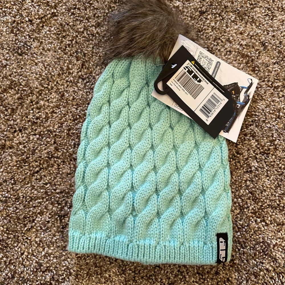 Teal 509 Women’s Beanie with PomPom